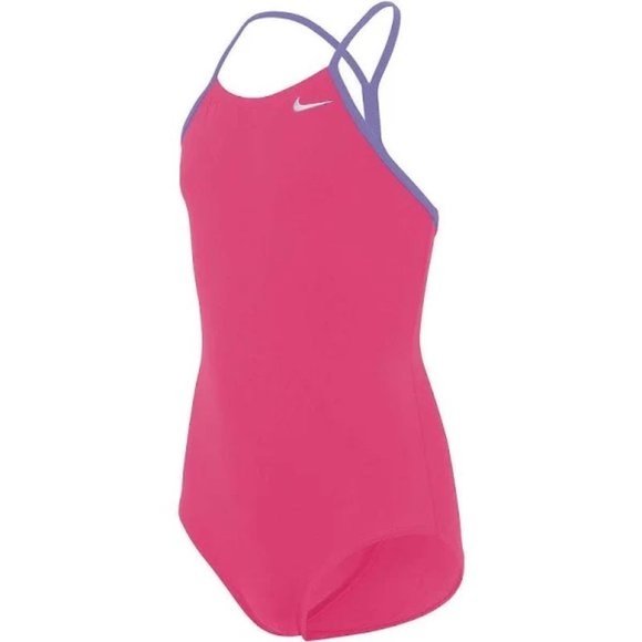Nike Other - Nike Girls' Racerback One Piece Swimsuit (Pink/Purple) *LARGE*